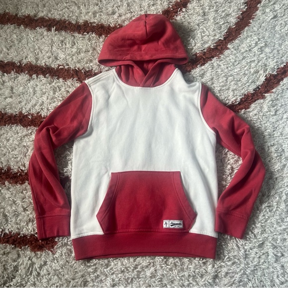 Abercrombie kids Red and White Sweat Set Hoodie and Joggers Size 9/10 - Picture 2 of 11
